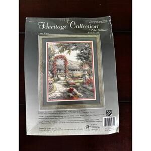 Heritage Collection Lake View Cross Stitch Kit‎ Elsa Williams Garden Scene